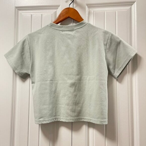 Naning9 Cropped Tee Sage Green - Picture 6 of 11
